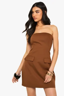 Robe mini bandeau tailleur