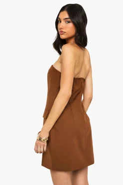 Robe mini bandeau tailleur
