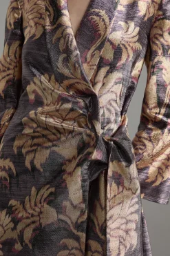KarenMillen Robe mini blazer ajustée à motif métallique<Femme Tailleurs|Robes À Manches Longues
