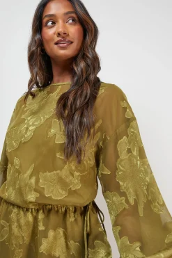 Oasis Robe Mini Bohème à Manches Nouées<Femme Robes Bohème|Robes