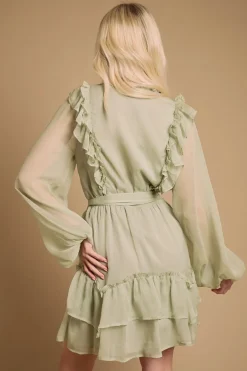 Robe Mini Bohème à Volants
