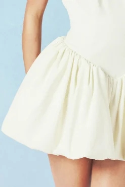 boohoo Robe Mini Bouffante Dos Nu Avec Col Licou Et Attache<Femme Robes Patineuses|Robes