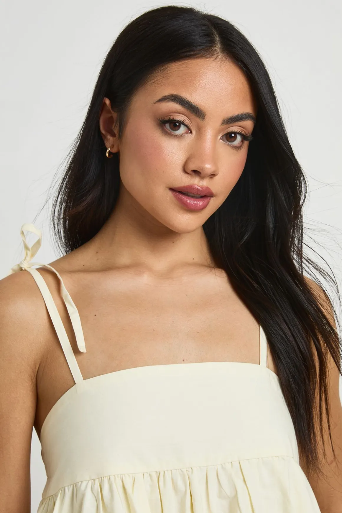Robe Mini Boule Bouffante En Popeline De Coton
