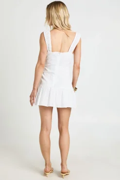 Robe Mini À Buste Froncé En Broderie Anglaise Petite