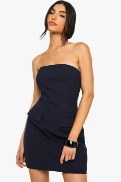 boohoo Robe Mini Bustier Ajustée<Femme Tailleurs|Robes Patineuses