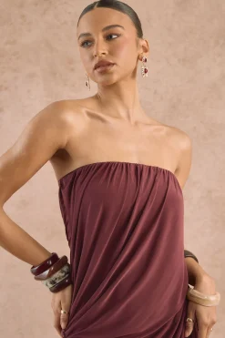 Robe Mini Bustier À Détails Drapés