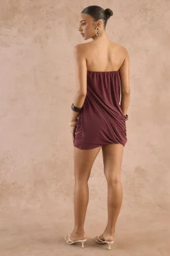 Robe Mini Bustier À Détails Drapés