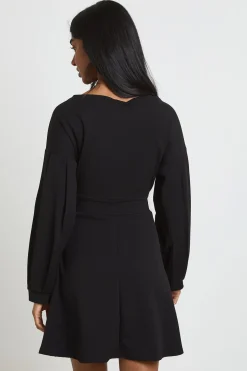 Robe Mini Cache-cœur À Épaules Dénudées