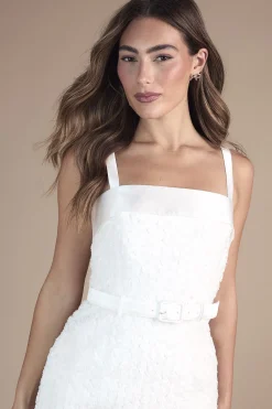Coast Robe Mini Ceinturée à Bretelles et Ornements<Femme Robes|Toutes Les Robes
