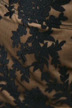 Oasis Robe Mini à Col Cœur en Maille Brodée<Femme Robes À Manches Longues|Robes