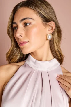Coast Robe Mini à Col Halter, Ourlet Asymétrique et Nœud au Dos<Femme Robes|Robes Dos Nu