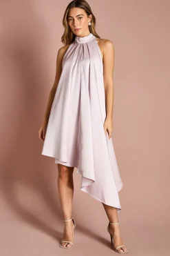 Coast Robe Mini à Col Halter, Ourlet Asymétrique et Nœud au Dos<Femme Robes|Robes Dos Nu