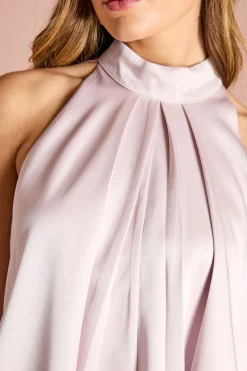 Coast Robe Mini à Col Halter, Ourlet Asymétrique et Nœud au Dos<Femme Robes|Robes Dos Nu
