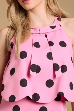 Oasis Robe Mini à Col Licou à Volants Festonnés<Femme Robes|Robe Invitée Mariage