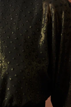 Robe Mini à Col Montant Pailletée d'Occasion
