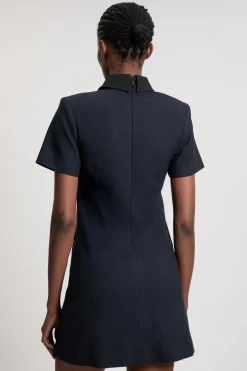 KarenMillen Robe Mini À Col À Rayures Tennis<Femme Robes|Toutes Les Robes