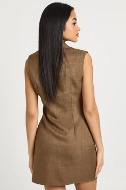 boohoo Robe Mini à Décolleté Plongeant avec Détails Froncés<Femme Tailleurs|Robes