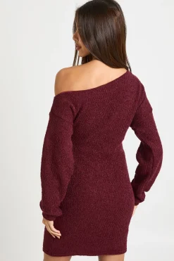 Robe mini décontractée asymétrique texturée