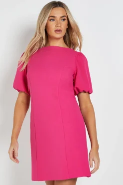 Dorothy Perkins Robe Mini Dp Luxe À Manches Bouffantes Et Nœud Au Dos<Femme Robe Invitée Mariage|Toutes Les Robes