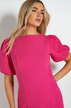 Dorothy Perkins Robe Mini Dp Luxe À Manches Bouffantes Et Nœud Au Dos<Femme Robe Invitée Mariage|Toutes Les Robes