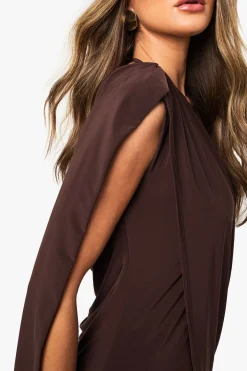 Robe Mini Drapée à Dos Ouvert