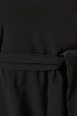 Robe Mini Droite en Scuba avec Ceinture