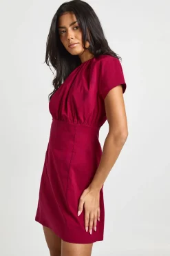 boohoo Robe Mini à Détails Froncés<Femme Robes Moulantes|Robes