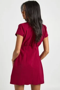 boohoo Robe Mini à Détails Froncés<Femme Robes Moulantes|Robes