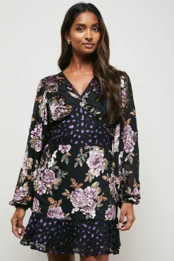 Oasis Robe Mini Dévoré e Mix<Femme Robes|Toutes Les Robes
