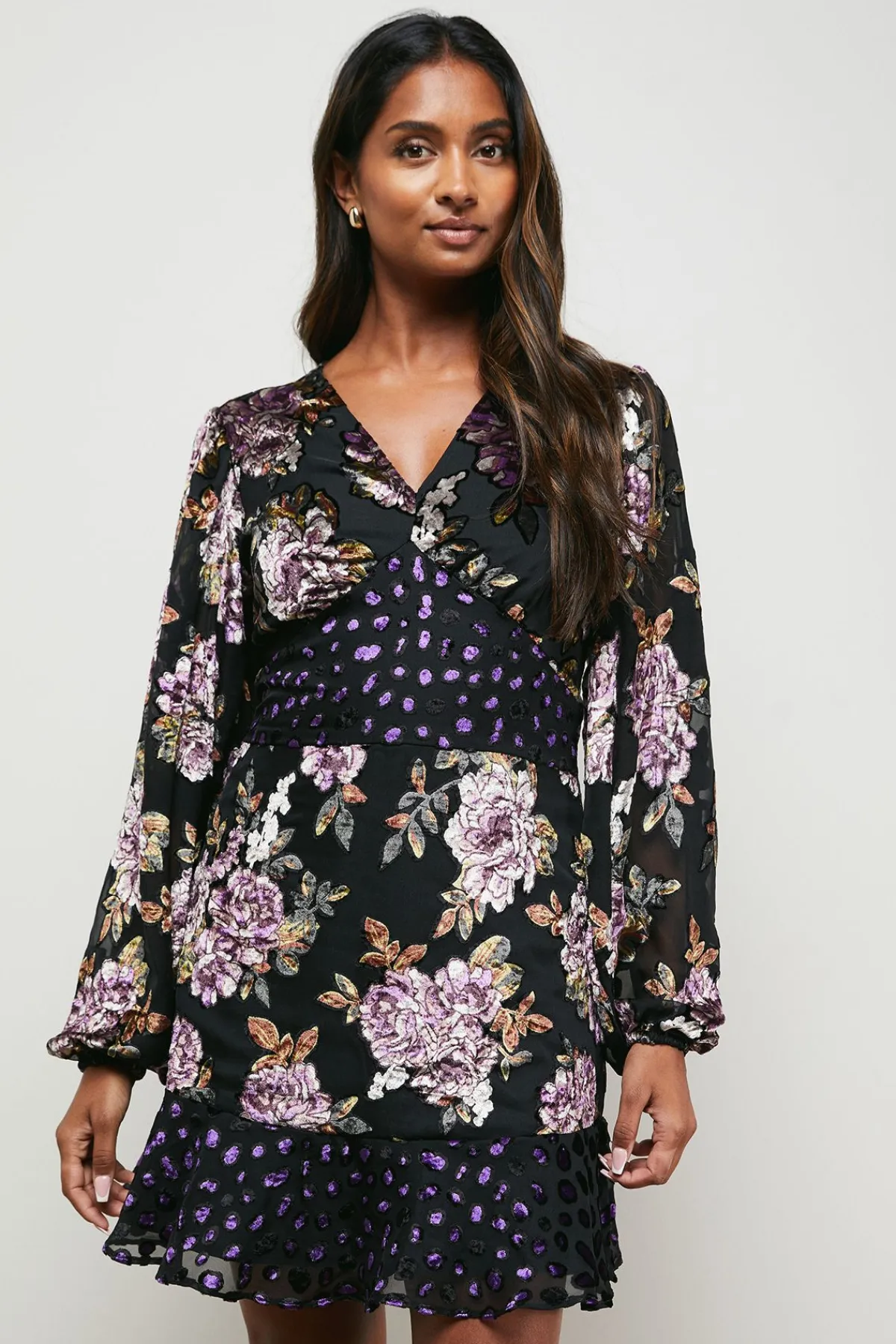 Oasis Robe Mini Dévoré e Mix<Femme Robes|Toutes Les Robes