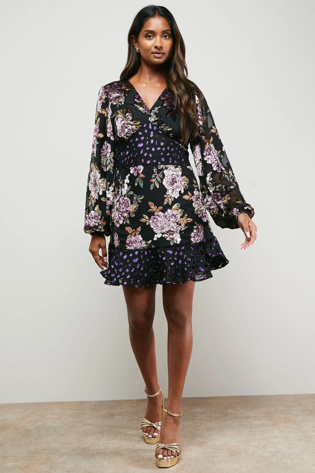 Oasis Robe Mini Dévoré e Mix<Femme Robes|Toutes Les Robes