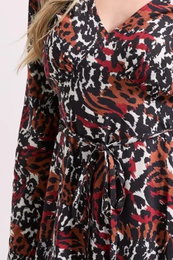 Dorothy Perkins Robe Mini Empire à Manches Longues avec Épaules Froncées<Femme Toutes Les Robes|Robes À Manches Longues