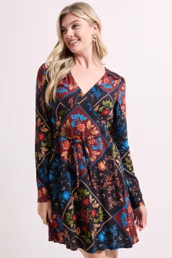 Dorothy Perkins Robe Mini Empire à Manches Longues avec Détail d'Épaules Froncées<Femme Toutes Les Robes|Robes À Manches Longues