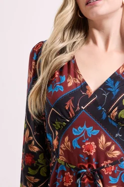 Dorothy Perkins Robe Mini Empire à Manches Longues avec Détail d'Épaules Froncées<Femme Toutes Les Robes|Robes À Manches Longues