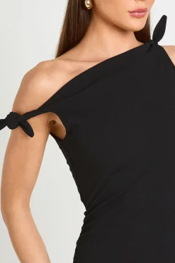 boohoo Robe Mini En Crêpe Jersey À Nœud Sur L'épaule<Femme Robes Moulantes|Robes