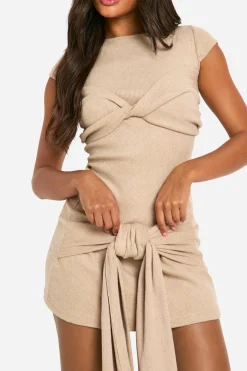 Robe Mini en Côte Brossée