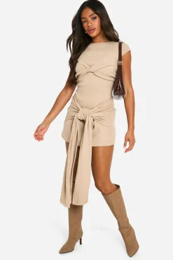 Robe Mini en Côte Brossée