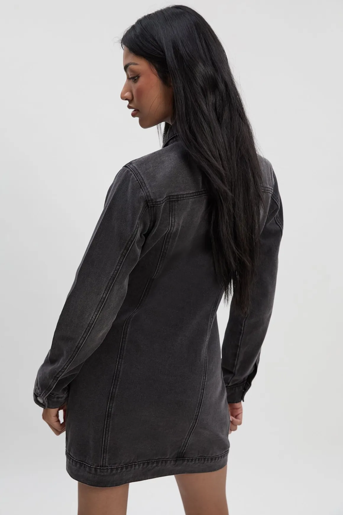 Robe Mini En Denim Style Western