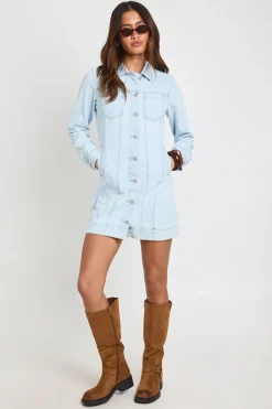 Robe Mini En Denim Western