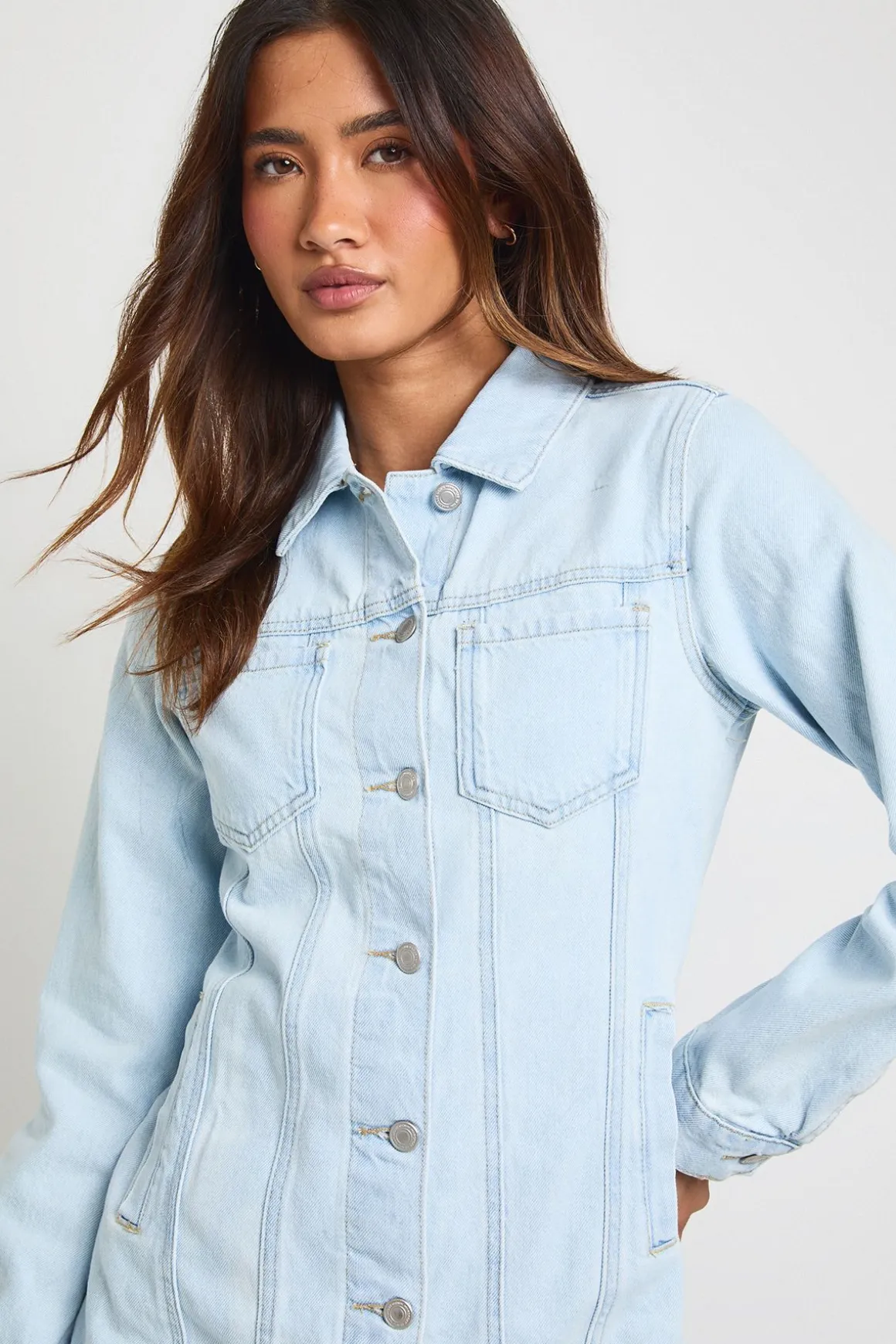 Robe Mini En Denim Western