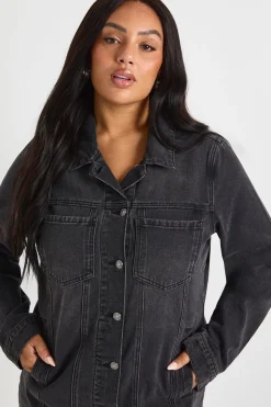 Robe Mini En Denim Western Grande Taille
