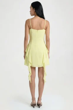 boohoo Robe Mini En Mousseline À Volants<Femme Toutes Les Robes|Robes