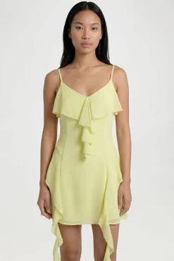 boohoo Robe Mini En Mousseline À Volants<Femme Toutes Les Robes|Robes