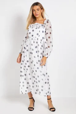 Robe Mini En Organza Imprimé À Encolure Carrée Avec Détail Floral Dp Luxe