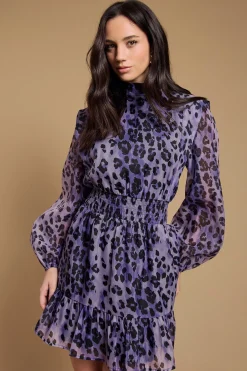 Oasis Robe Mini En Organza À Taille Froncée<Femme Toutes Les Robes|Robes À Manches Longues