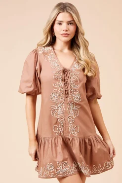 Robe Mini en Popeline Cornelli