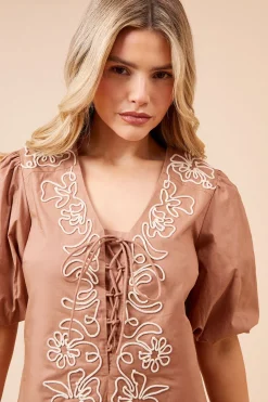 Robe Mini en Popeline Cornelli