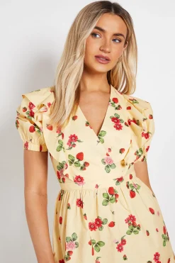 Dorothy Perkins Robe Mini En Popeline À Manches Bouffantes Et Volants Aux Épaules<Femme Robe Invitée Mariage|Toutes Les Robes