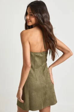 Robe Mini en Synthétique avec Finitions Argentées