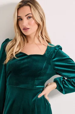 Dorothy Perkins Robe Mini en Velours à Décolleté Cœur<Femme Robes À Manches Longues|Robes